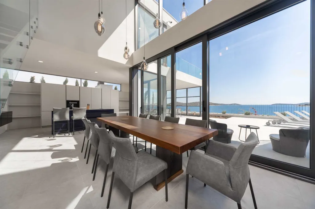 Contemporary Seafront Villa with Infinity Pool Rogoznica