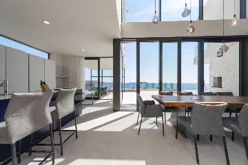 Contemporary Seafront Villa with Infinity Pool Rogoznica