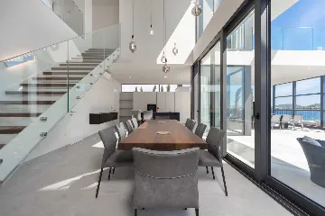 Contemporary Seafront Villa with Infinity Pool Rogoznica