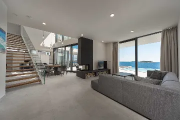 Contemporary Seafront Villa with Infinity Pool Rogoznica