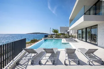 Contemporary Seafront Villa with Infinity Pool Rogoznica