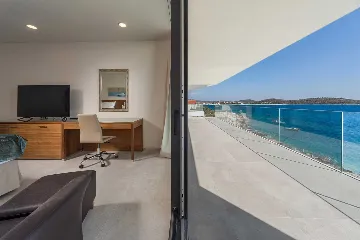 Contemporary Seafront Villa with Infinity Pool Rogoznica