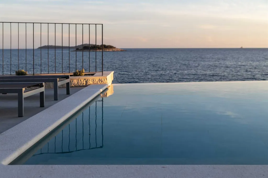 Contemporary Seafront Villa with Infinity Pool Rogoznica