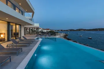 Contemporary Seafront Villa with Infinity Pool Rogoznica