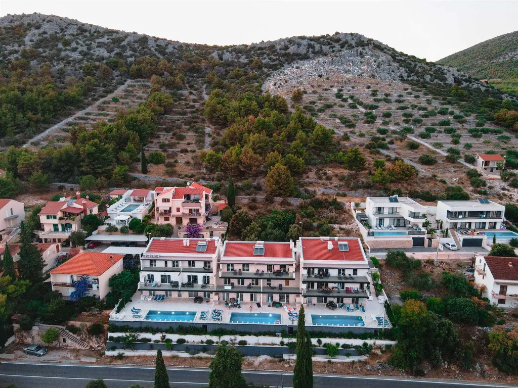 Seaside Villa Complex with Pools in Seget Vranjica