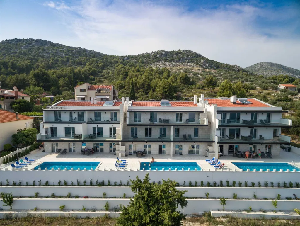 Seaside Villa Complex with Pools in Seget Vranjica