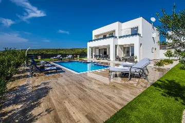 Modern Family Villa with Pool in Novalja