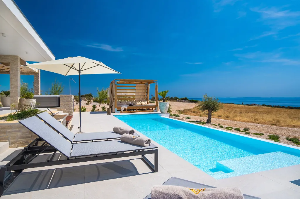 Modern Poolside Villa Retreat in Novalja
