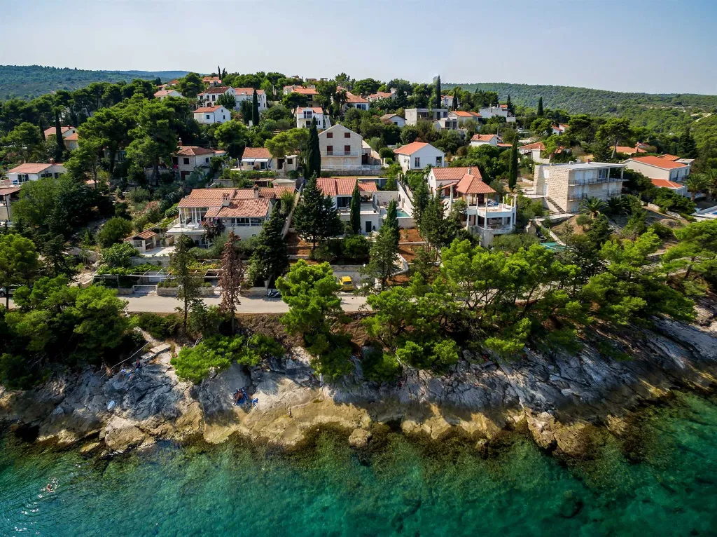 Coastal Villa Retreat with Heated Pool, Splitska