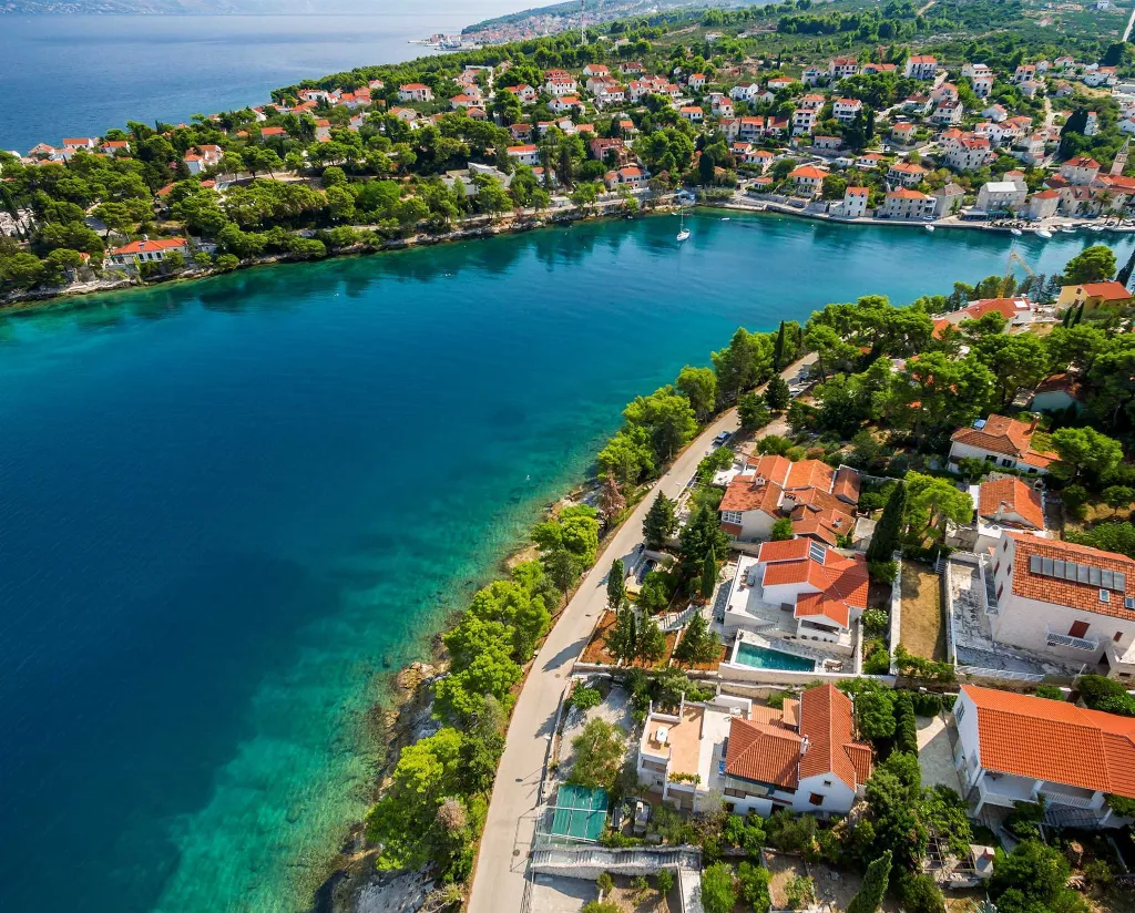 Coastal Villa Retreat with Heated Pool, Splitska