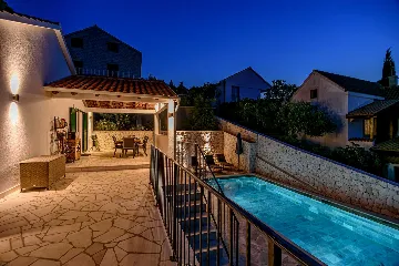Coastal Villa Retreat with Heated Pool, Splitska