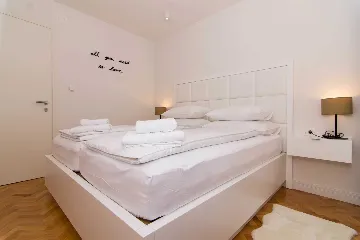 Contemporary Beachfront Villa with Sea Access in Okrug Donji