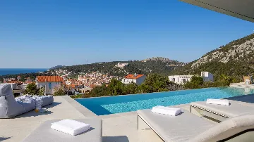 Modern Hillside Villa with Pool in Hvar