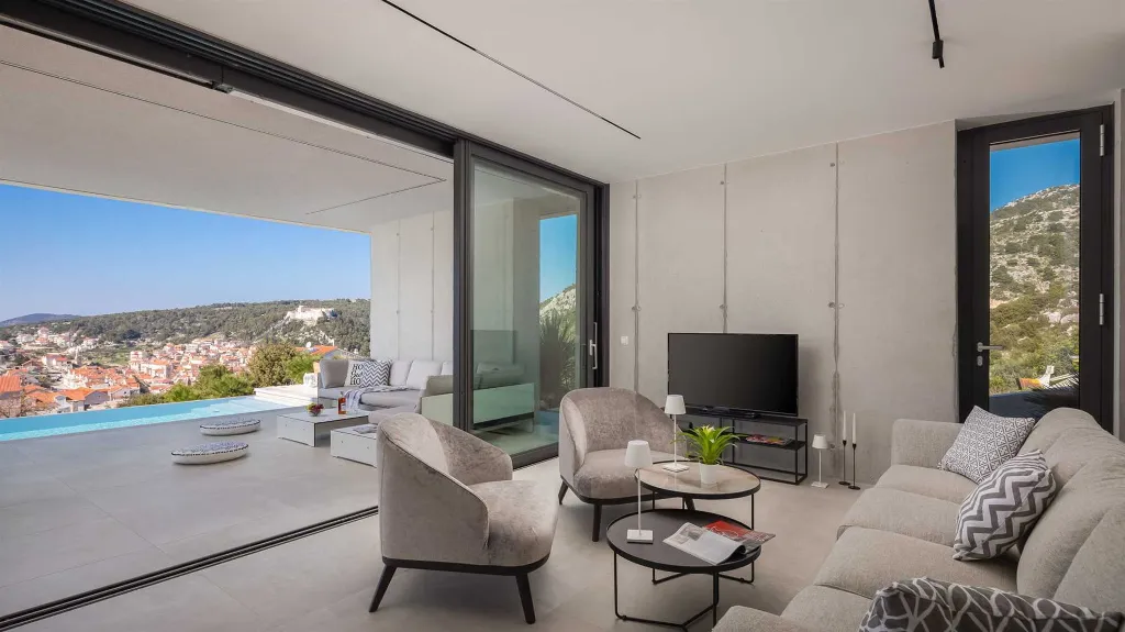 Modern Hillside Villa with Pool in Hvar