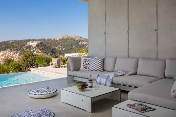Modern Hillside Villa with Pool in Hvar