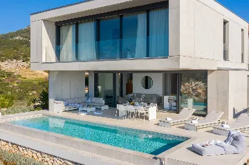 Modern Hillside Villa with Pool in Hvar