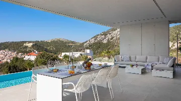 Modern Hillside Villa with Pool in Hvar