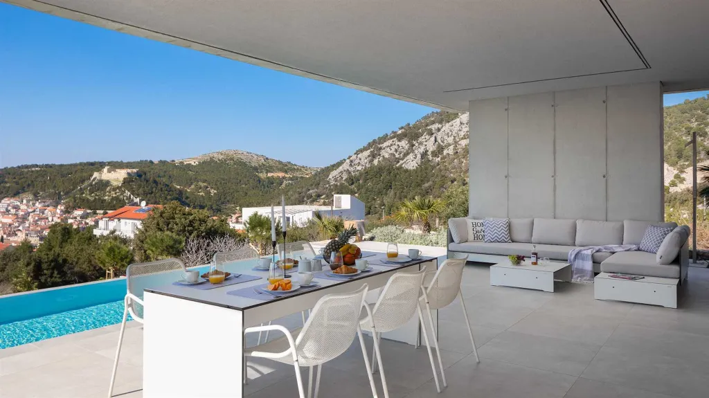 Modern Hillside Villa with Pool in Hvar