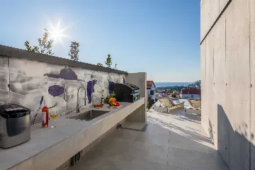 Modern Hillside Villa with Pool in Hvar