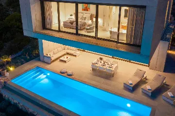 Modern Hillside Villa with Pool in Hvar