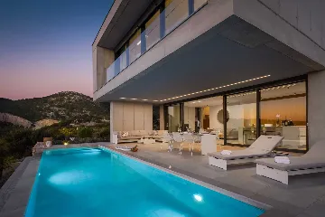 Modern Hillside Villa with Pool in Hvar