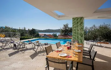 Private Pool Villa with Garden in Žaborić