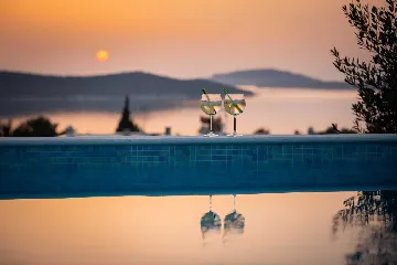 Private Pool Villa with Garden in Žaborić