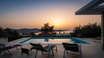 Private Pool Villa with Garden in Žaborić