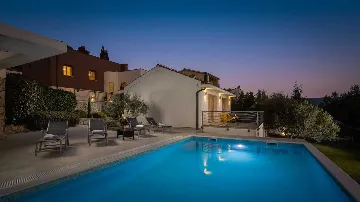 Private Pool Villa with Garden in Žaborić