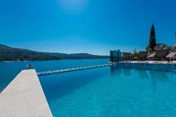 Modern Seafront Villa with Pool in Slano