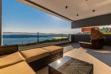 Modern Hilltop Villa with Pool in Crikvenica