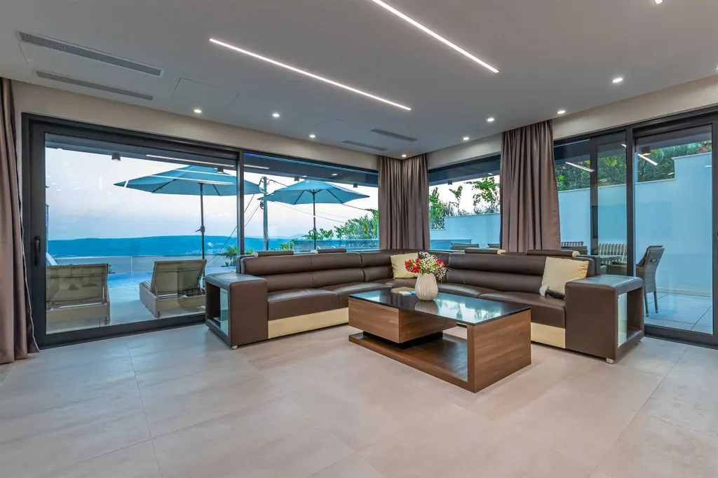 Modern Hilltop Villa with Pool in Crikvenica