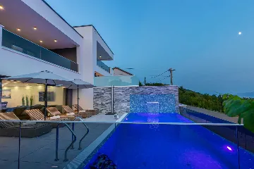 Modern Hilltop Villa with Pool in Crikvenica