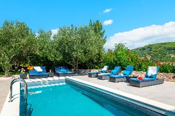 Seaside Family Villa with Pool on Prvić Luka Island