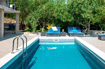 Seaside Family Villa with Pool on Prvić Luka Island