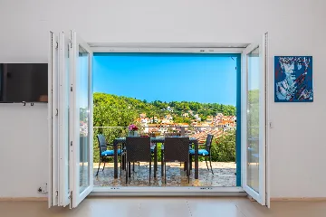 Seaside Family Villa with Pool on Prvić Luka Island