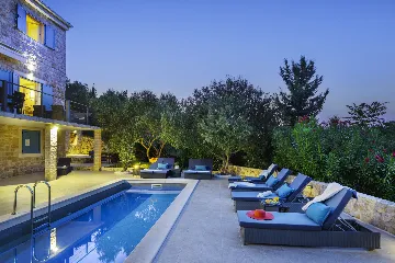 Seaside Family Villa with Pool on Prvić Luka Island