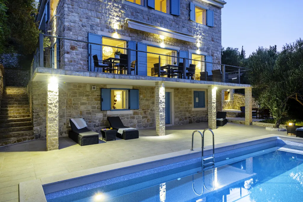 Seaside Family Villa with Pool on Prvić Luka Island
