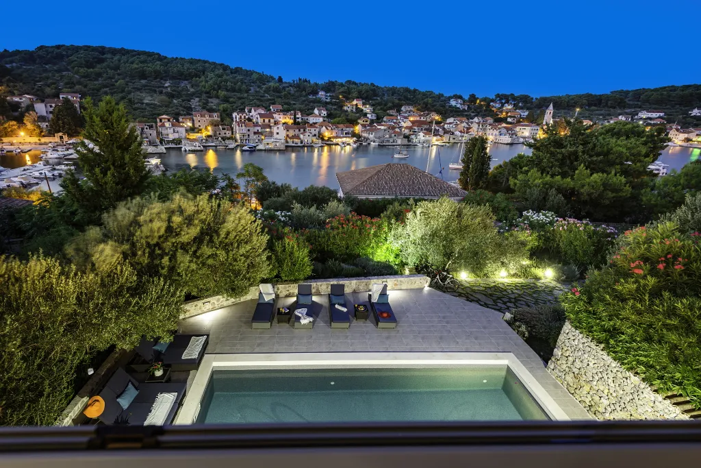Seaside Family Villa with Pool on Prvić Luka Island