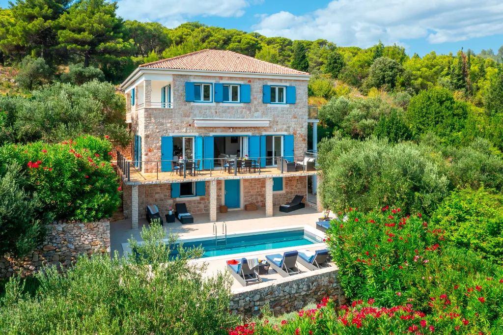 Seaside Family Villa with Pool on Prvić Luka Island
