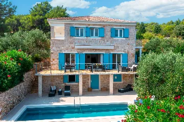 Seaside Family Villa with Pool on Prvić Luka Island