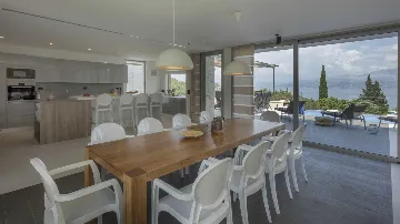 Contemporary Villa Retreat with Heated Pool, Splitska