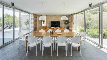 Contemporary Villa Retreat with Heated Pool, Splitska