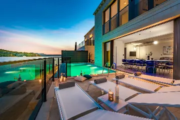 Modern Seaside Villa with Pool in Slano