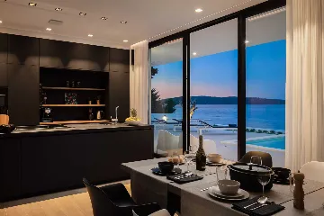 Modern Seafront Villa with Pool in Kaštel Kambelovac