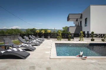 Modern Villa with Pool and Jacuzzi in Rakalj