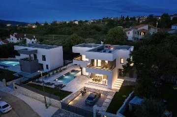 Modern Villa with Pool and Jacuzzi in Rakalj