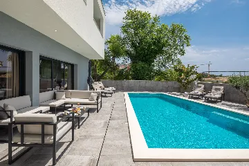 Contemporary Villa with Heated Pool in Solin