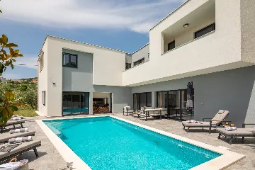 Contemporary Villa with Heated Pool in Solin