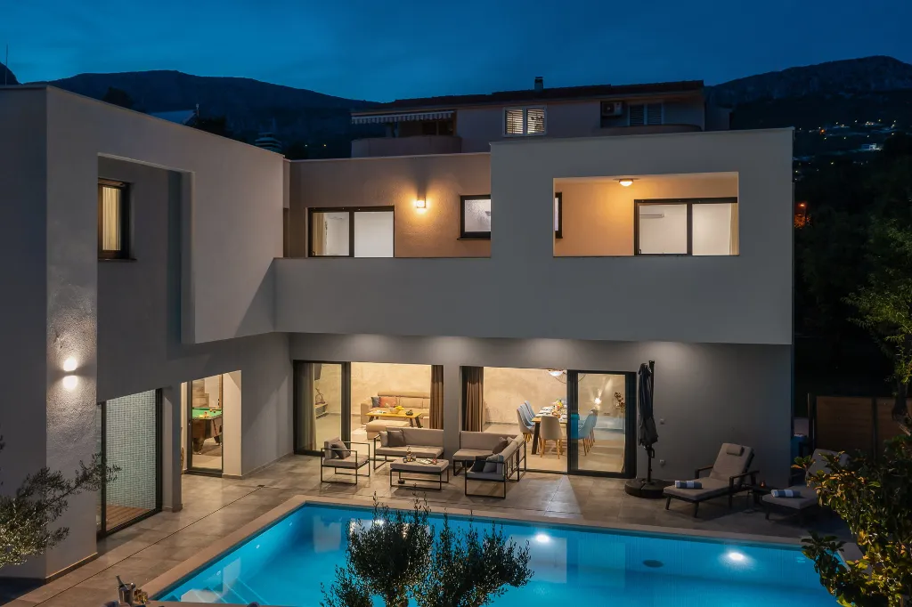 Contemporary Villa with Heated Pool in Solin